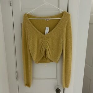 Pacsun yellow cropped sweater. Brand new with tags never worn